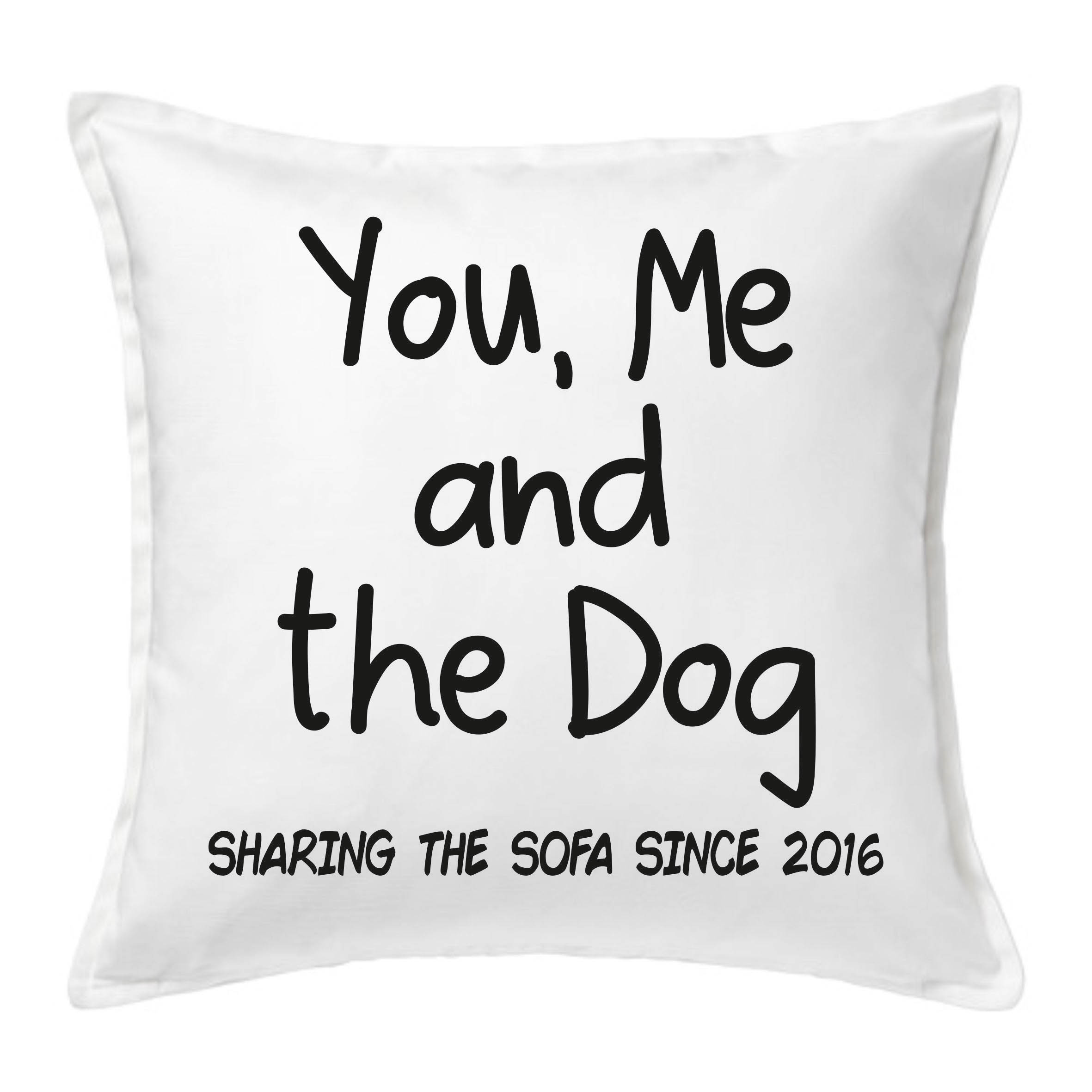 You Me The Dog Sharing The Sofa Cushion Jpc